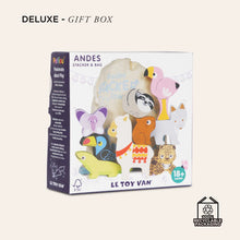 Load image into Gallery viewer, Wooden Stacking Animals & Bag