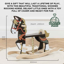 Load image into Gallery viewer, Wooden Rocking Horse