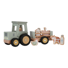 Load image into Gallery viewer, Tractor with trailer Little Farm