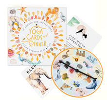 Load image into Gallery viewer, Yoga cards and spinner for kids