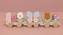 Load image into Gallery viewer, Stacking train Flowers & Butterflies