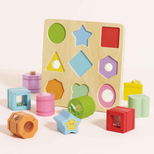Load image into Gallery viewer, Rainbow Sensory Shape Sorter
