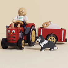 Load image into Gallery viewer, Red Tractor &amp; Trailer
