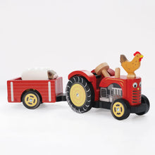 Load image into Gallery viewer, Red Tractor &amp; Trailer
