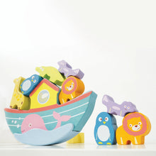 Load image into Gallery viewer, Noah&#39;s Balancing Ark Animal Stacker
