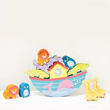 Load image into Gallery viewer, Noah&#39;s Balancing Ark Animal Stacker
