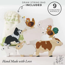 Load image into Gallery viewer, Farm Animals stacking toy

