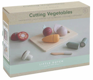 Wooden cutting vegetables