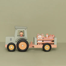 Load image into Gallery viewer, Tractor with trailer Little Farm
