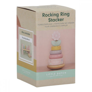 Rocking ring stacker wood - Fairy Garden