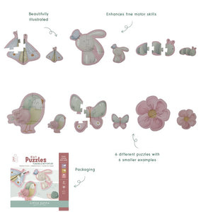 6 in 1 Puzzles Flowers & Butterflies
