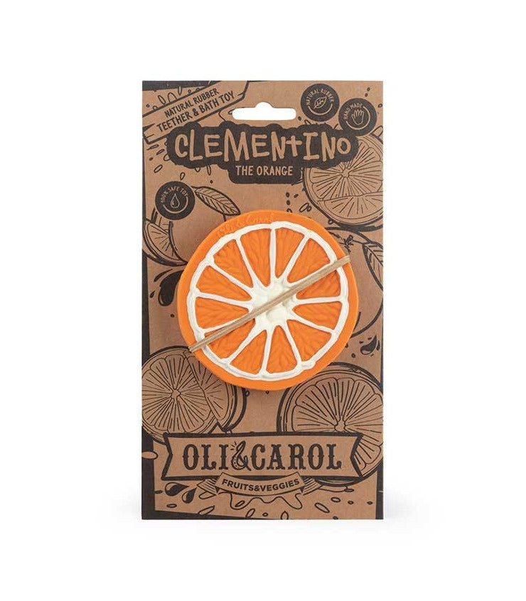 Rubber teether - Orange