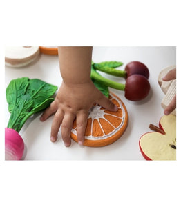 Rubber teether - Orange