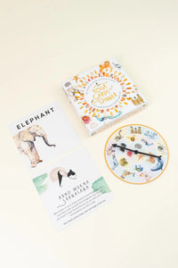 Yoga cards and spinner for kids