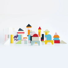 Load image into Gallery viewer, 60 building blocks &amp; bag
