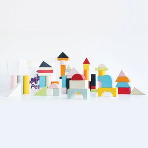 60 building blocks & bag